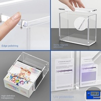   Boîtes en acrylique résistantes aux UV, étui de présentation magnétique pour figurines, boîte de rangement haut de gamme pour collection ETB