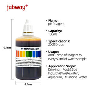 น้ำยาทดสอบค่า pH JUBWAY 100 มล. 3-10pH ชนิดน้ำ ได้รับการรับรองมาตรฐาน CE  ปรับแต่งโลโก้ได้  จำหน่ายจำนวนมาก  สำหรับน้ำดื่ม  รุ่นห้องปฏิบัติการ B02-100 - Product Image 5