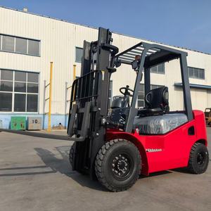 Truk Diesel 2.5t CE ISO dengan Penggeser Samping yang Dapat Disesuaikan dan Penyesuaian Garpu Otomatis, Tinggi Angkat 3000mm, Forklift Diesel 3 Ton - Product Image 1