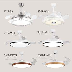 Ventiladores <span class=keywords><strong>de</strong></span> <span class=keywords><strong>Techo</strong></span> Retráctiles <span class=keywords><strong>de</strong></span> 42/48 Pulgadas <span class=keywords><strong>de</strong></span> Fábrica OEM, Ventiladores <span class=keywords><strong>de</strong></span> <span class=keywords><strong>Techo</strong></span> Invisibles <span class=keywords><strong>con</strong></span> <span class=keywords><strong>Luz</strong></span> LED, Control Remoto, Ventilateur Avec Lumire - Product Image 2