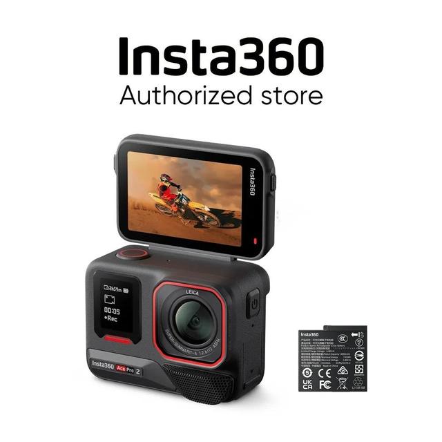 Ace Pro 2 Single Cell Sport 4K Waterproof Action Camera with Gimbal Night Vision Small Action Camera Accessories