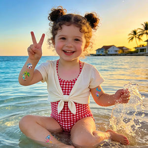 Pegatinas de Tatuajes Temporales Personalizables para el Cuerpo, para Hombres y Mujeres, Recuerdos para Fiestas en la Piscina, Verano 2025, Pegatinas de Tatuajes Mate - Product Image 5