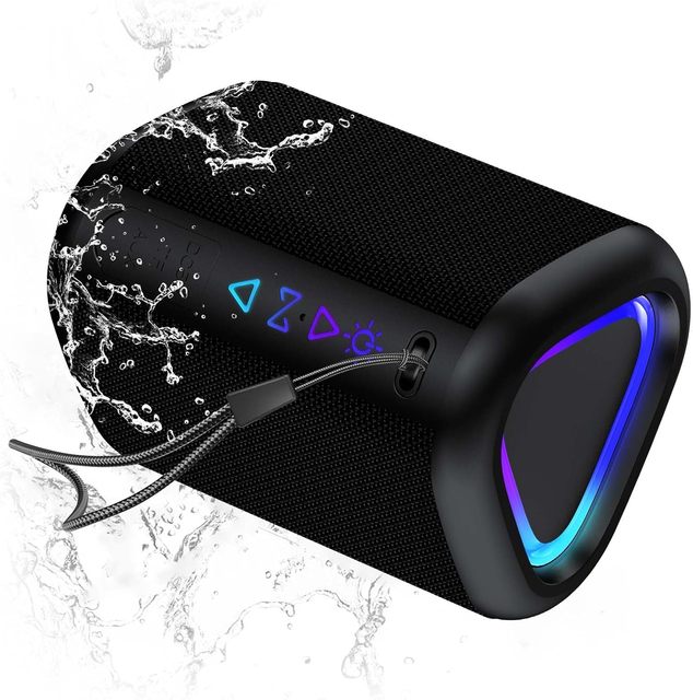 S1 Portable Wireless BT Speaker RGB LED Waterproof Outdoor IPX7 Subwoofer Bass for Home Theatre Parties Computer Mobile Phone