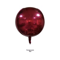 Ballons ronds en aluminium 4D de 10, 15, 18, 22 et 32 pouces pour décoration de lieu de mariage ou de cérémonie