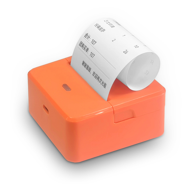 Compact Wireless 58mm Mini Portable BT Thermal Printer Ideal for Barcode Label Pocket Sticker Thermal Printer