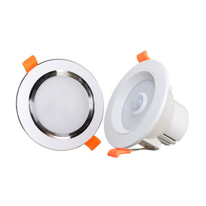 Led Downlight Recessed 120mm Human Body <b>Sensor</b> Infrared Radar <b>Light</b> For Hotel Corridor <b>Ceiling</b> Lighting - Product Image 1