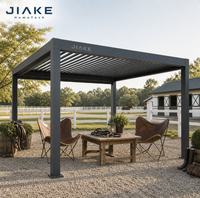 Pergola en aluminium Jiake 6063-T5 avec toit à lames motorisées pour manège équestre, patio, jardin extérieur, gazebo, pavillon