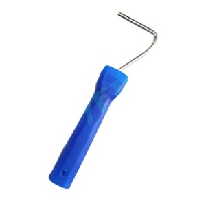 Rodillo de pintura mini DIY de 4 pulgadas con mango azul, marco de poliéster y diseño de liberación rápida - Product Image 2