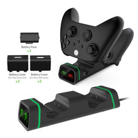 Station de charge double avec 2 batteries rechargeables pour manette sans fil Xbox Series/One