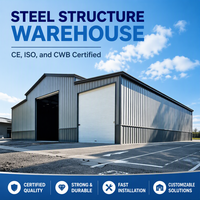 Entrepôt logistique préfabriqué en structure métallique, atelier, bâtiment industriel, bâtiment commercial, entrepôt en structure métallique