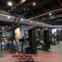 Máquina de Polea Bilateral para Tríceps con Agarres Múltiples Autoajustables y Selector de Peso para Entrenamiento de Espalda en Gimnasios Comerciales