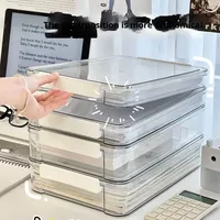 Offre Spéciale : Boîtes de Rangement Transparentes 18L de Haute Qualité avec Couvercle en Plastique pour Documents et Certificats – Idéales pour l'École et la Maison