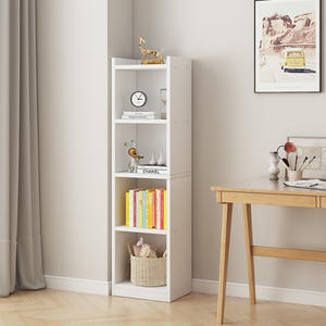 Estantería de Gran Capacidad Multicapa para Almacenamiento de Libros, Estante Pequeño para Espacios Estrechos, Ahorro de Espacio, de Pie, con Paneles de Madera - Product Image 3