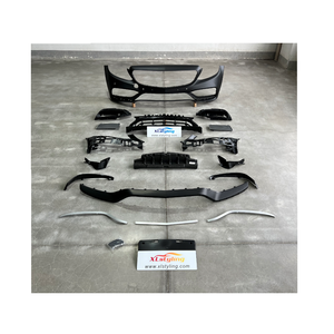 Kit <span class=keywords><strong>de</strong></span> Conversión <span class=keywords><strong>de</strong></span> Carrocería XLstyling, Actualización <span class=keywords><strong>de</strong></span> Diseño, Parachoques Delantero C63 2019 para <span class=keywords><strong>Mercedes</strong></span> Benz W205 - Product Image 1