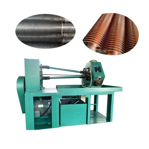 Edelstahl Kohlenstoff Kupfer Aluminium Spiral flosse Extrudierte Lamelle KL LL G Rippen wärme tauscher Rohrform maschine - Product Image 1