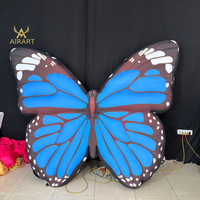 Costume gonflable papillon magnifique et facile à installer pour défilés, fêtes, spectacles scolaires et déplacements