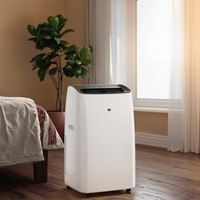 Climatisation portable à onduleur CC, type pompe à chaleur, filtre HEPA, 3 vitesses, oscillation automatique du vent, déshumidificateur domestique 12K