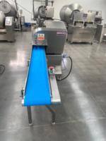 Industriële machines voor de verwerking van kokosnoot, waaronder een vleessnijder, voedselsterilisator, fruit- en groenteschiller, kokosnootschiller en -snijmachine.