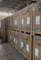 Panel Surya Monokristalin Tipe-N AIKO Neostar 3P54 AIKO-A-MCE54Mw 470-500W Daya Tinggi, Mendukung Grosir untuk Perusahaan EPC Surya