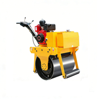Rouleau vibratoire à tambour unique haute performance avec moteur Changchai, 70 Hz, 4,5 kW, rayon de braquage court pour le compactage des chaussées en asphalte