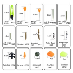 Kit <span class=keywords><strong>complet</strong></span> de 110 pièces pour la pêche à la <span class=keywords><strong>carpe</strong></span> avec émerillons, tubes, flotteurs, perles et leurres pour accessoires de pêche - Product Image 4