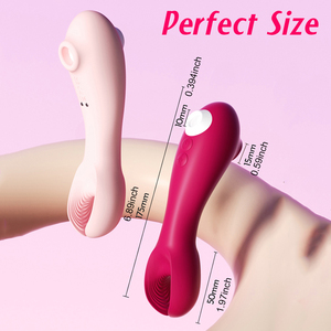 Vibrateur à succion Jouets sexuels féminins, Vibrateur clitoridien G Spot Jouets pour mamelons, Jouet sexuel en silicone à sensation douce pour femme Couple - Product Image 5