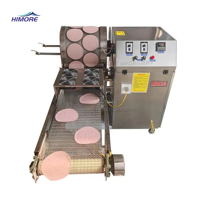 Máquina para hacer papel de arroz Máquina para hacer panqueques Máquina formadora de láminas de rollo de resorte