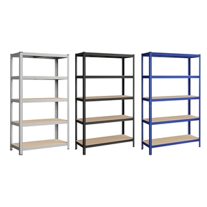 Estanterías de Garaje de <span class=keywords><strong>5</strong></span> Niveles, Resistentes, Ajustables, Antioxidantes, de MDF, Sin Tornillos, 175 kg por Estante, Recubrimiento en Polvo, Color Verde Cobertizo - Product Image 5