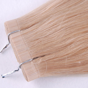 KSWIGS Promotion Extensions de cheveux à double trame adhésive Ultra Hold Silk Glue Weft, cuticules alignées, cheveux humains brésiliens, directement du fabricant - Product Image 2