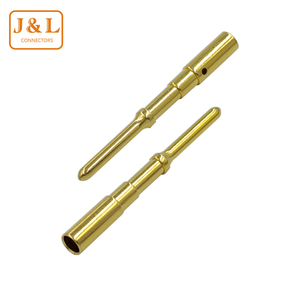 Tùy chỉnh rắn mạ vàng <span class=keywords><strong>Pin</strong></span> liên hệ với thiết bị đầu cuối cho dây nối AWG 16-20 hàng không pins - Product Image 2