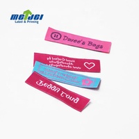 Étiquettes d'entretien pour vêtements, chaussures et sacs, imprimées avec le logo de la marque, autocollantes, écologiques, en coton et polyester tissé