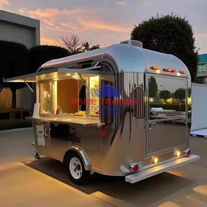 Popular Street Outdoor Fast Food Carts Crepe Food Truck Trailer with Snack Mobile Kitchen Fully Equipments - Product Image 6