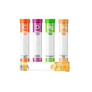 Tabletas efervescentes de hierro K2, suplemento de multivitamina A B C D E, con etiqueta privada, pastillas