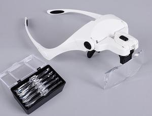 Lupa de Cabeza con 5 Lentes Ajustables y Luz LED, Gafas de Aumento con Lámpara LED para Extensión de Pestañas y Herramientas de Injerto - Product Image 4