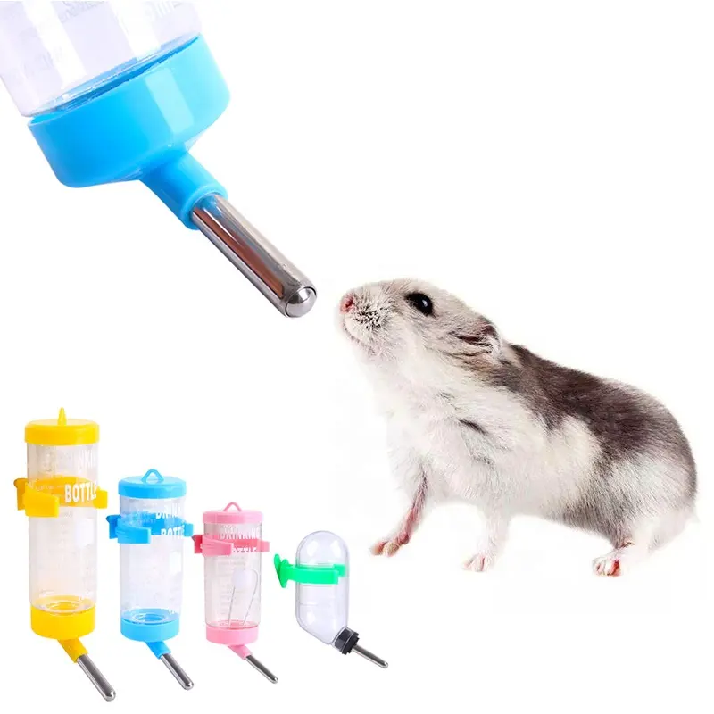 Stock Pet Products Hamster Waterer Anti-Vazamento Coelho Chinchilla Hamster Utensílios Automáticos Água Alimentação M