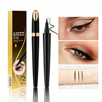 Stylo Eyeliner Liquide Imperméable Noir Marron 2 Couleurs Pointe Ultra Fine Longue Durée Anti-Transpiration Maquillage des Yeux