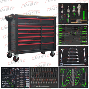 Promotion du Nouvel An CE 2026, armoire en acier laminé <span class=keywords><strong>à</strong></span> froid robuste, 200 pièces, ensemble d'outils <span class=keywords><strong>à</strong></span> main de couleur verte, OEM, sur roulettes, garantie de 3 ans - Product Image 2