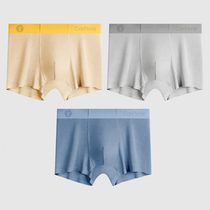 Ropa interior sin rastro para hombre al por mayor, bañadores con bolsa, Bóxer modal transpirable, calzoncillos de pierna corta para hombre - Product Image 2