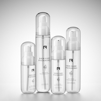 Flacon pompe cosmétique de luxe en PET avec logo personnalisé, 100-120-150-200 ml, pour sérum, huile essentielle, lotion visage, emballage PCR pour marque
