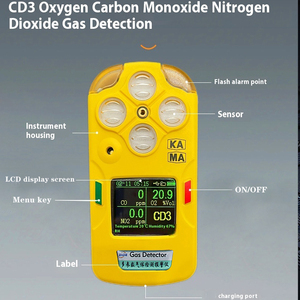 Gaz dedektörü H2S gaz dedektörü 4 in 1 çoklu gaz dedektörleri H2S CO O2 <span class=keywords><strong>LEL</strong></span> - Product Image 5