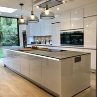 VC Home Armoire de cuisine suspendue Laque métallique Vente chaude Finition laquée Armoires de cuisine auto-assemblées