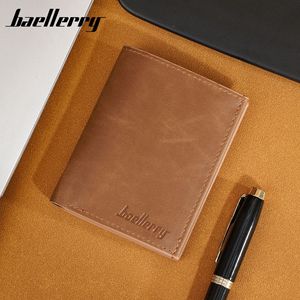 Baeellerry Men's Slim Trifold <b>Wallet</b> Brown Anti-Theft Multi-Card <b>Holder</b> Everyday Business Use - Product Image 1