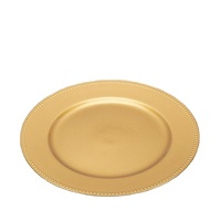 Plaque de chargeur d'or en plastique Plaque de chargeur d'or durable Plaques de chargeur de mariage 13 pouces/33cm