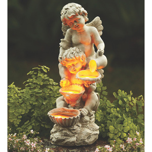 <span class=keywords><strong>Fontaine</strong></span> d'eau avec sculpture d'ange en résine faite à <span class=keywords><strong>la</strong></span> main, style moderne américain, avec lumière solaire pour <span class=keywords><strong>la</strong></span> décoration extérieure du jardin et de <span class=keywords><strong>la</strong></span> maison - Product Image 3