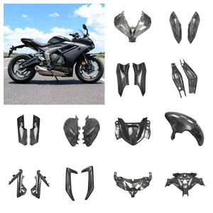 Revestimiento de Admisión de Aire para Motocicleta de Fibra de Carbono Seca 3K 100% <span class=keywords><strong>OEM</strong></span> para <span class=keywords><strong>Triumph</strong></span> Daytona 660, Accesorios de Fibra de Carbono al por Mayor - Product Image 3