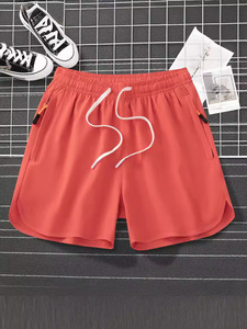 Pantaloncini Sportivi Casual da <span class=keywords><strong>Uomo</strong></span> Personalizzati con Coulisse, Traspiranti per Palestra, Fitness e Corsa, Tinta Unita - Product Image 3