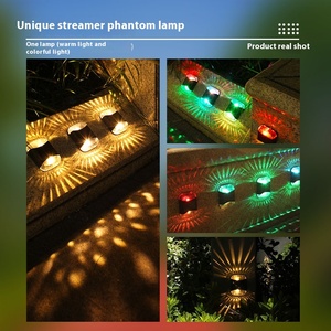 Giardino esterno 4LED lampada da parete <span class=keywords><strong>solare</strong></span> IP67 di piccole dimensioni impermeabile luce notturna decorativa alimentata da <span class=keywords><strong>pannello</strong></span> <span class=keywords><strong>solare</strong></span> - Product Image 3