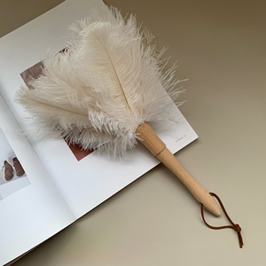 Plumeau en plumes d'autruche Siyu, blanc doux, 30-36 cm, pour le nettoyage des meubles - Product Image 2