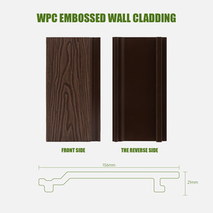 Nouveaux panneaux muraux WPC imperméables, ignifuges et résistants aux fissures pour l'extérieur et l'intérieur, design moderne, alternative au bois - Product Image 2