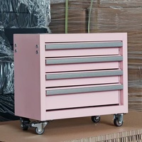 Mini boîte à outils à 4 tiroirs Rangement pratique pour petits outils et équipements